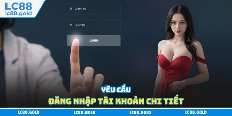 Yêu cầu đăng nhập tài khoản chi tiết