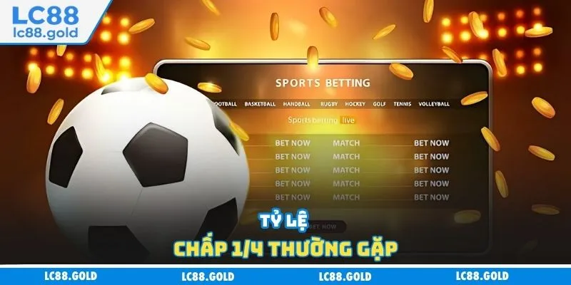 Tỷ lệ chấp 1/4 thường gặp Tỷ lệ chấp 1/4 thường gặp